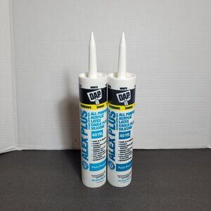 DAP Alex Plus Acrylic Latex Caulk Plus Silicone Flexible Paintable 10.1 oz White